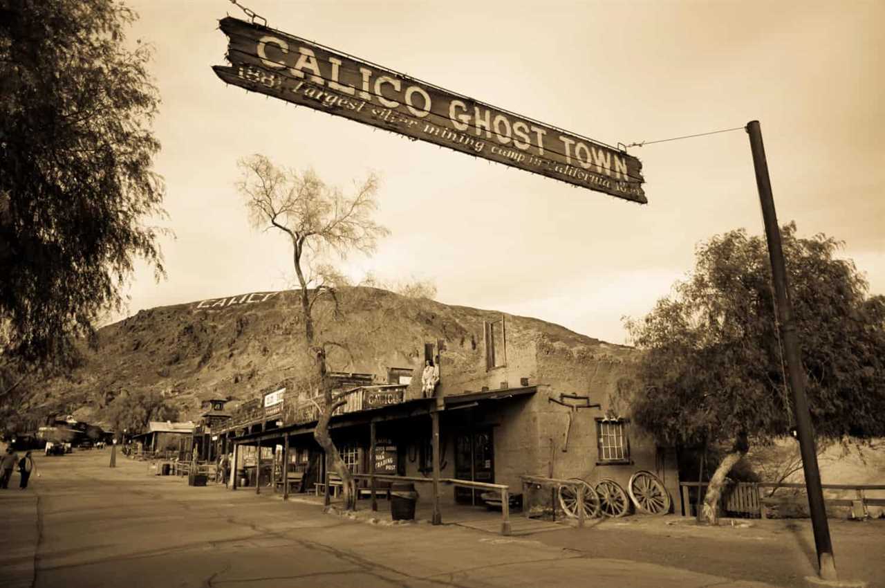 Image for the street in pet friendly Calico Ghost Town, CA