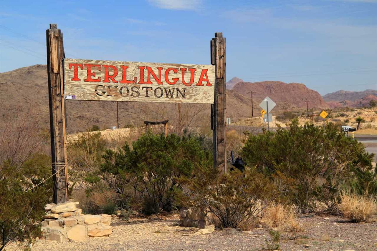 Sign at Terlingua Ghost Town in Texas
