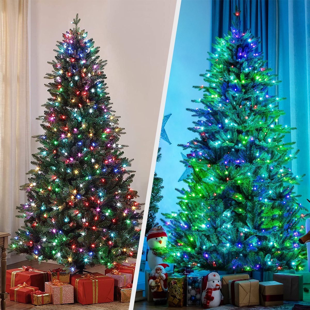 Smart Christmas Trees Side By Side