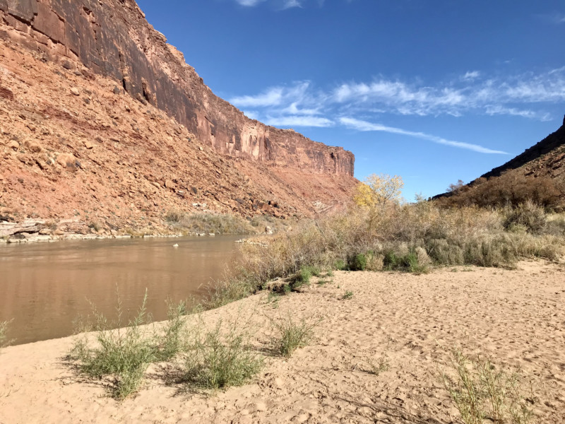 Sandy Beach on the Colorado River near Moab, UT