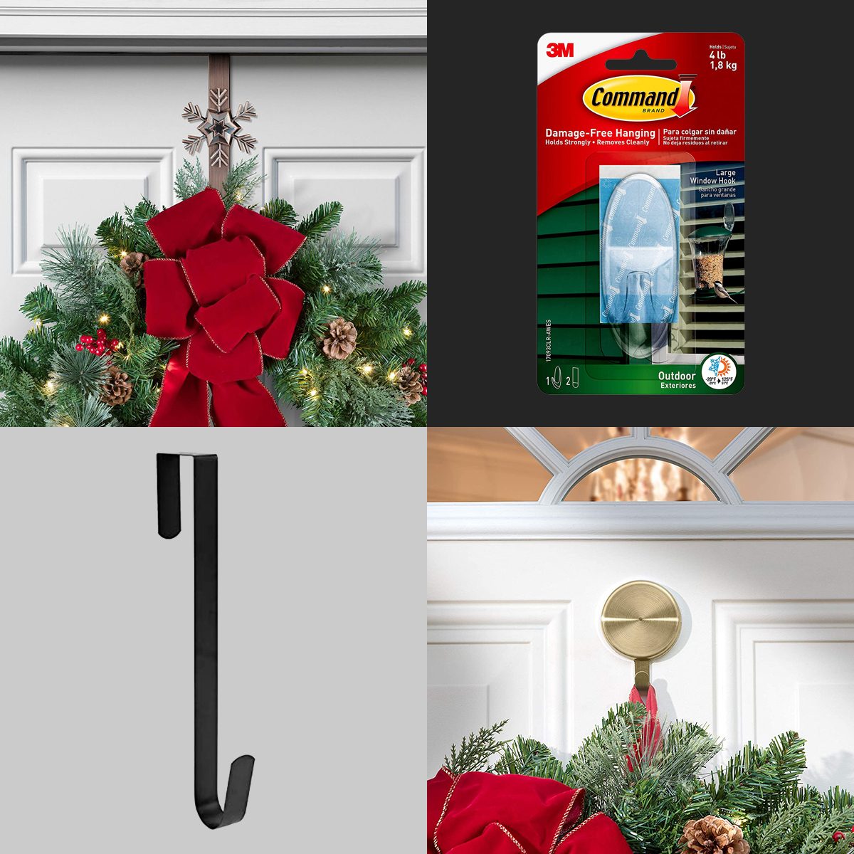 Wreath Hangers Grid Collage