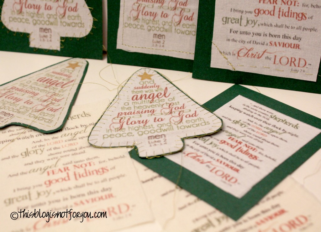 Sewn Up Christmas Gift Label