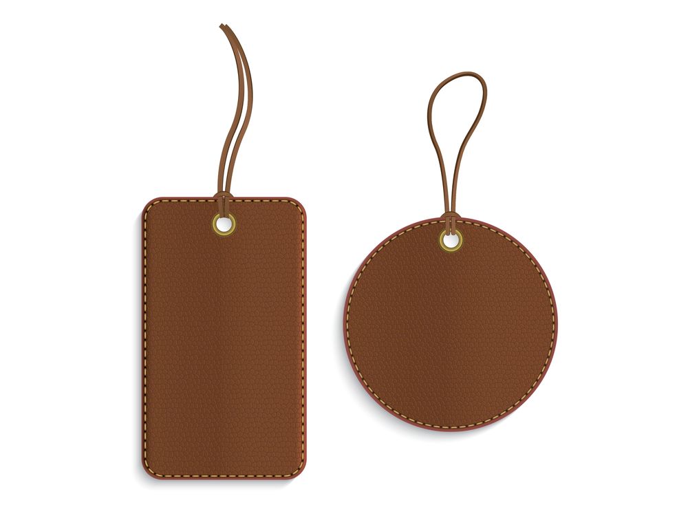 Elegant gift tags leather tags