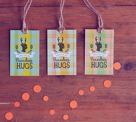 Free Hugs Christmas Gift Tags