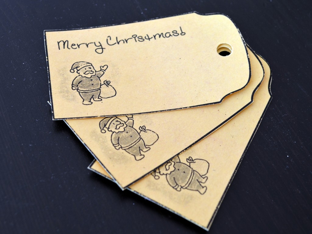 Tea Dyed Christmas Tags