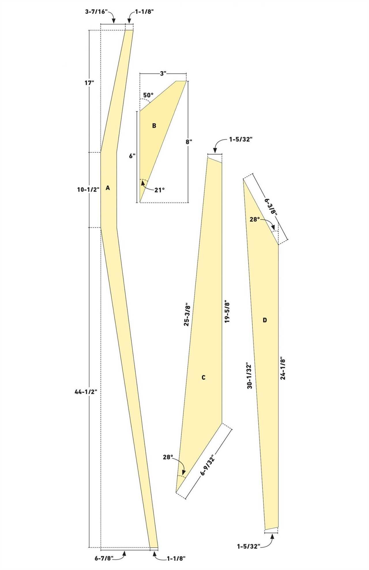 shelf cutting templates