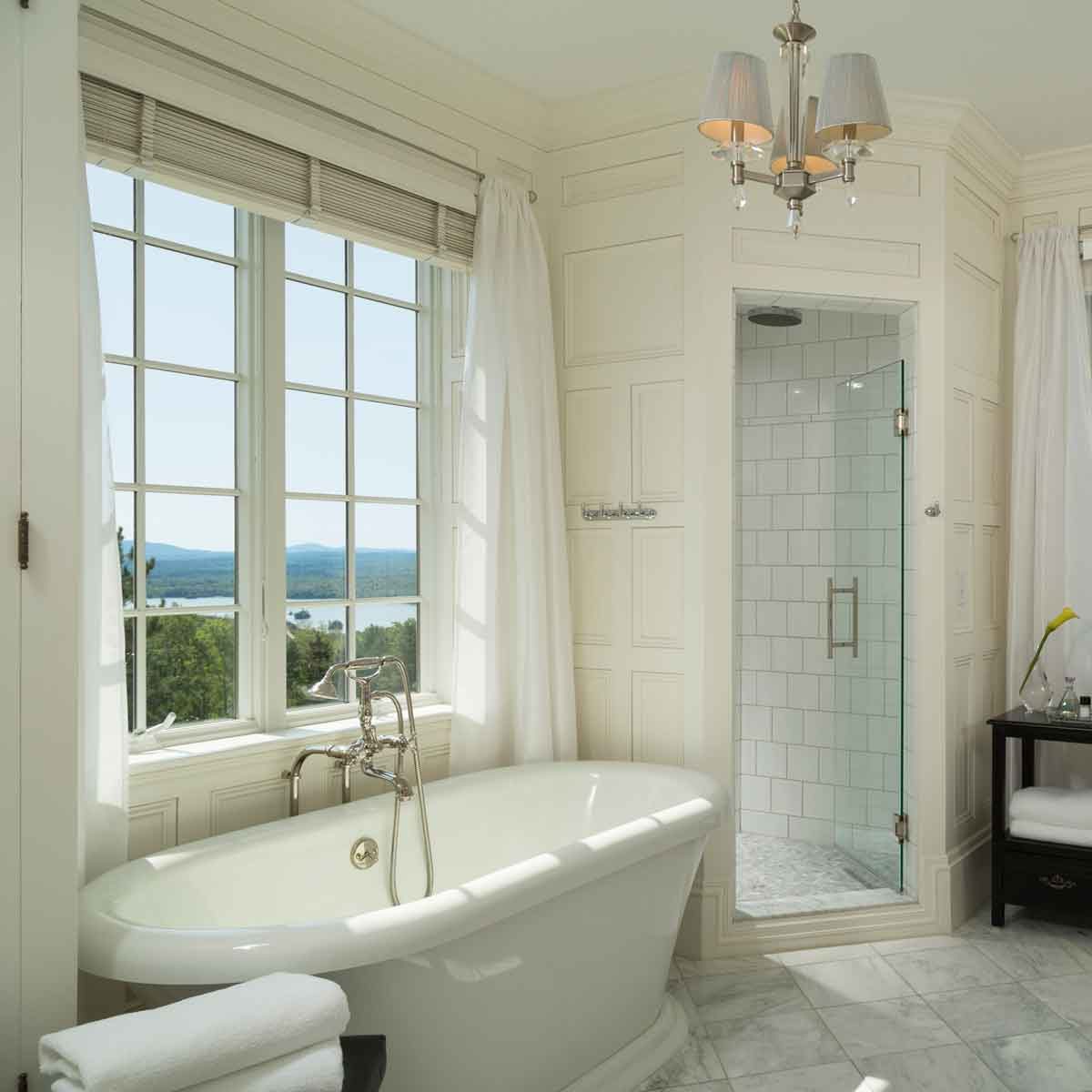 Light Airy Bathroom Curtains