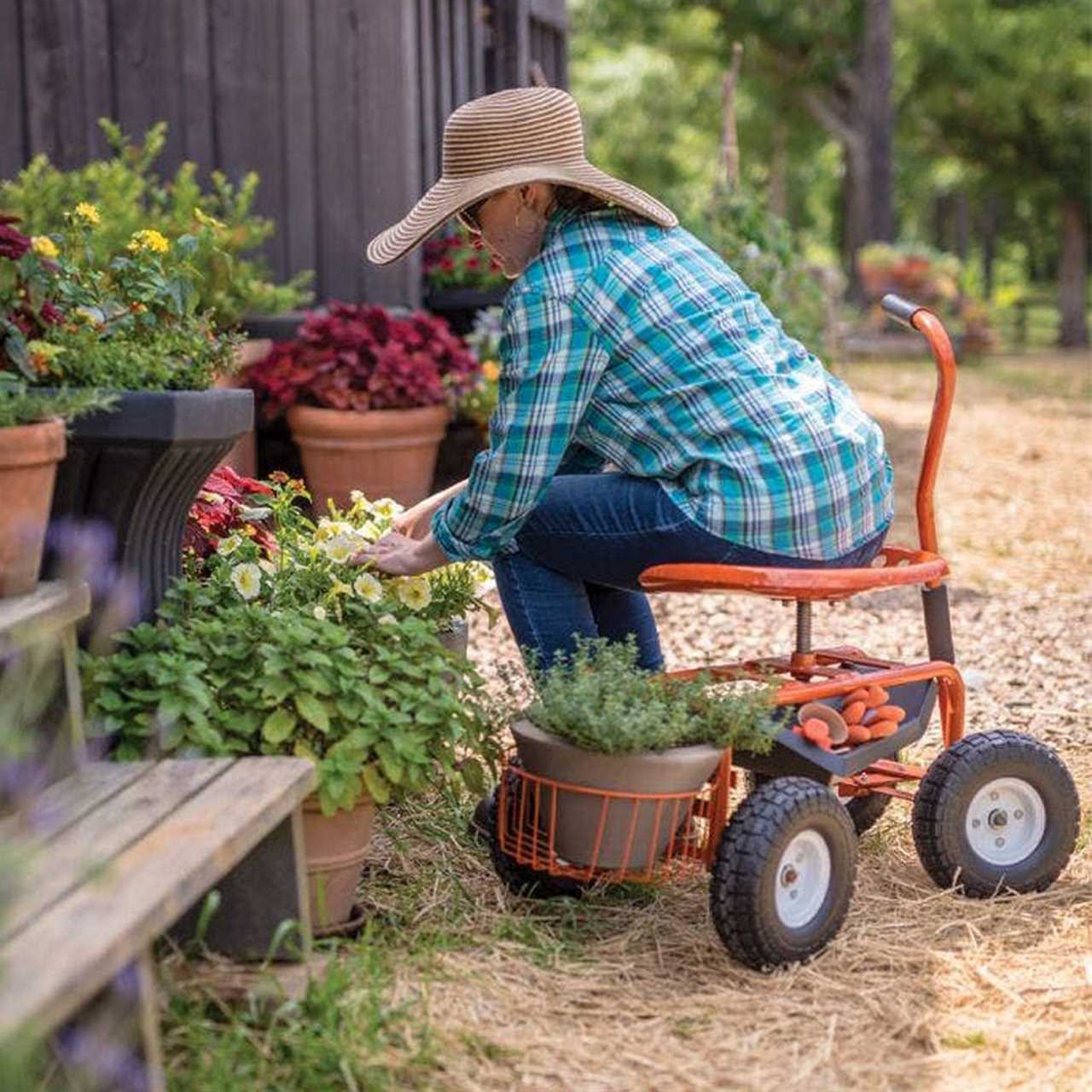 Best Heavy Duty Garden Scooter Via Amleo