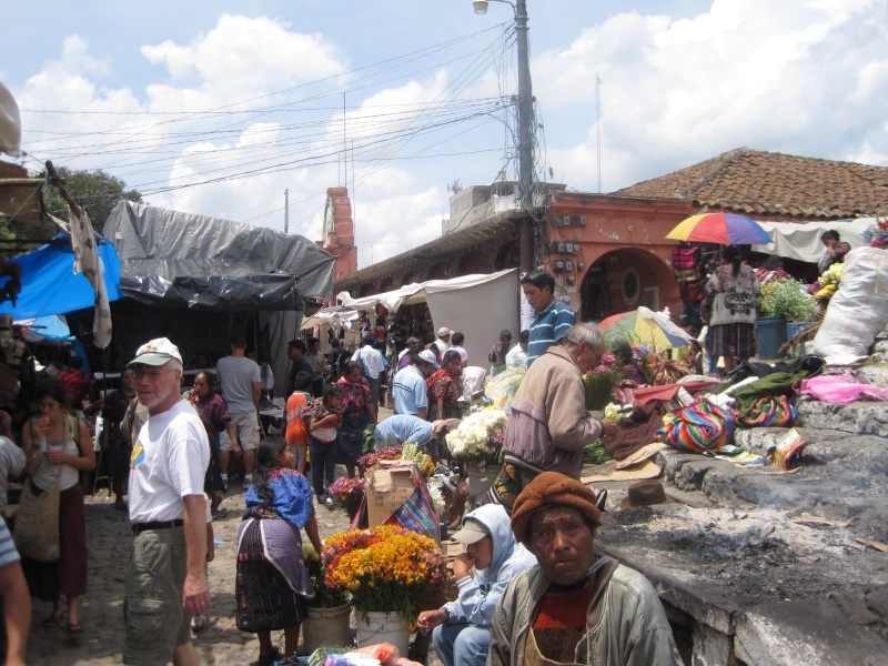 immersing in the culture of local market in chichicastenango, guatemala 