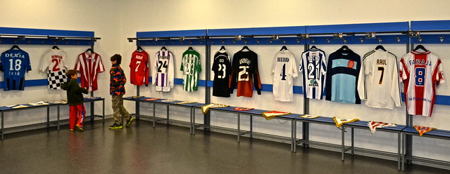 locker room - La Rosaleda Malaga FC Stadium Tour