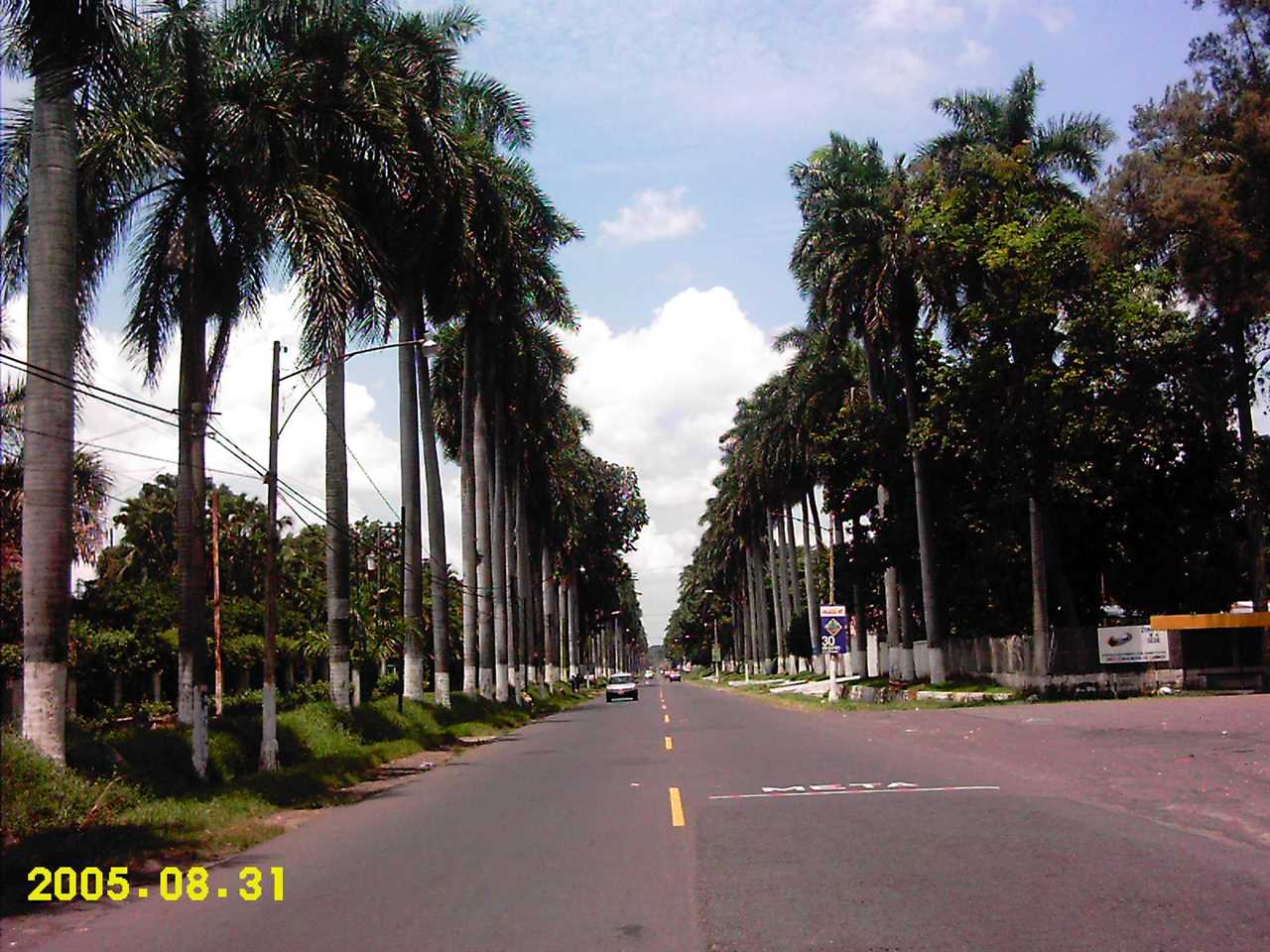 entrance to retalhuleu in guatemala - Calzada Las Palmas 