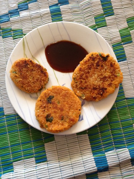 Sweet potato chickpea cutlets