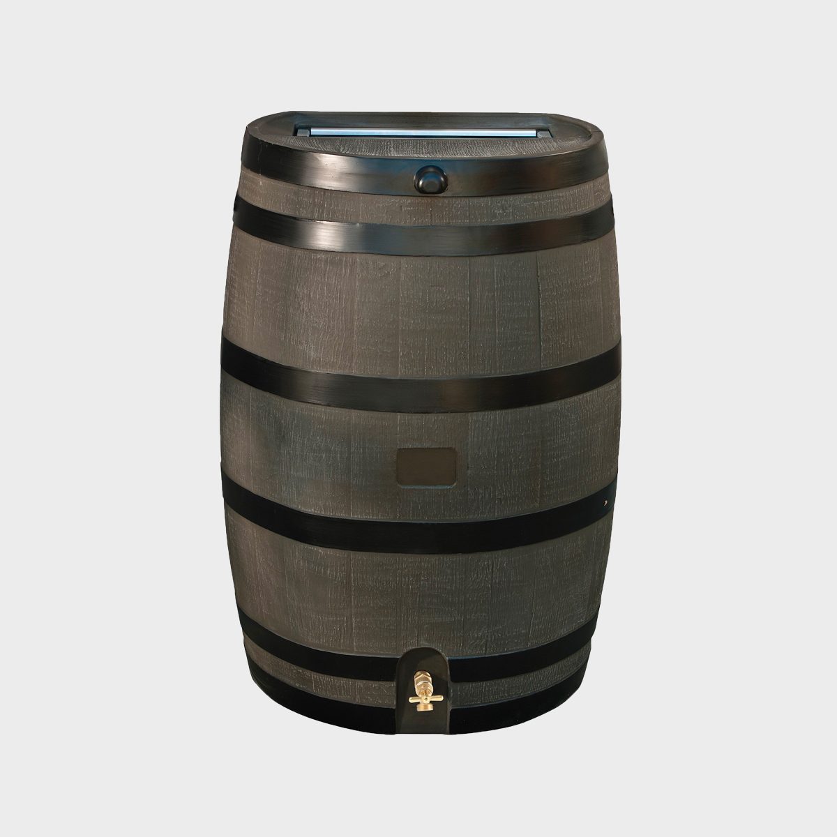 Rts Home Accents Polyethylene 50 Gallon Flat Back Brass Spigot Rain Barrel Ecomm Walmart.com