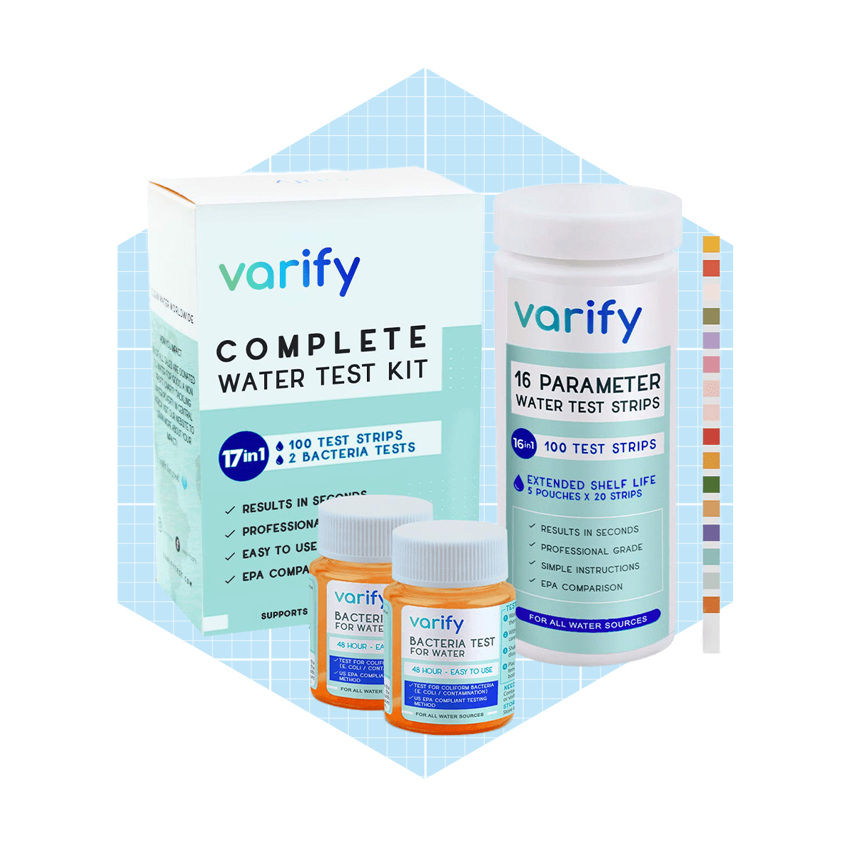 17 In 1 Premium Drinking Water Test Kit Varify Ecomm Via Amazon.com