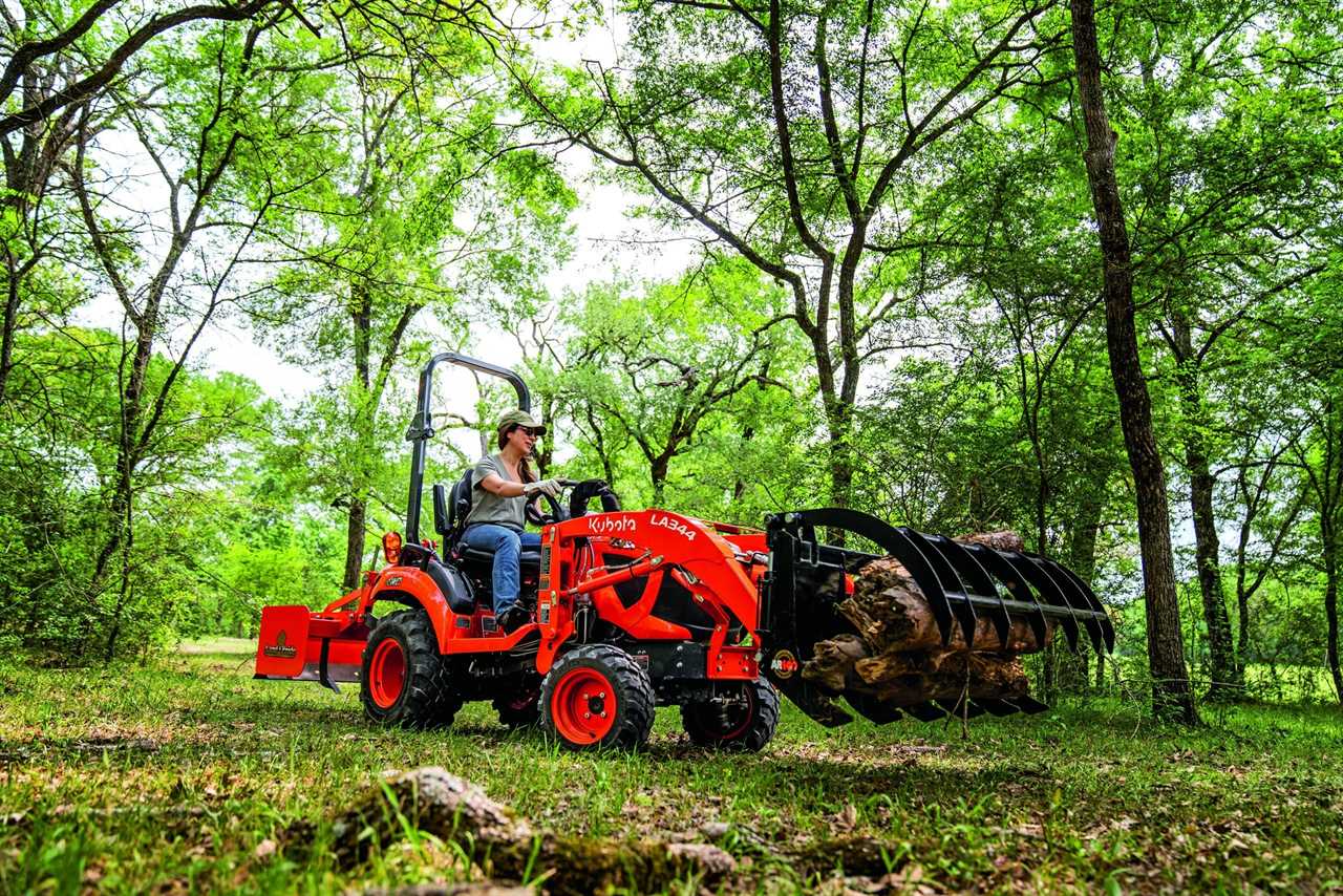 Woman riding Kubota’s L series