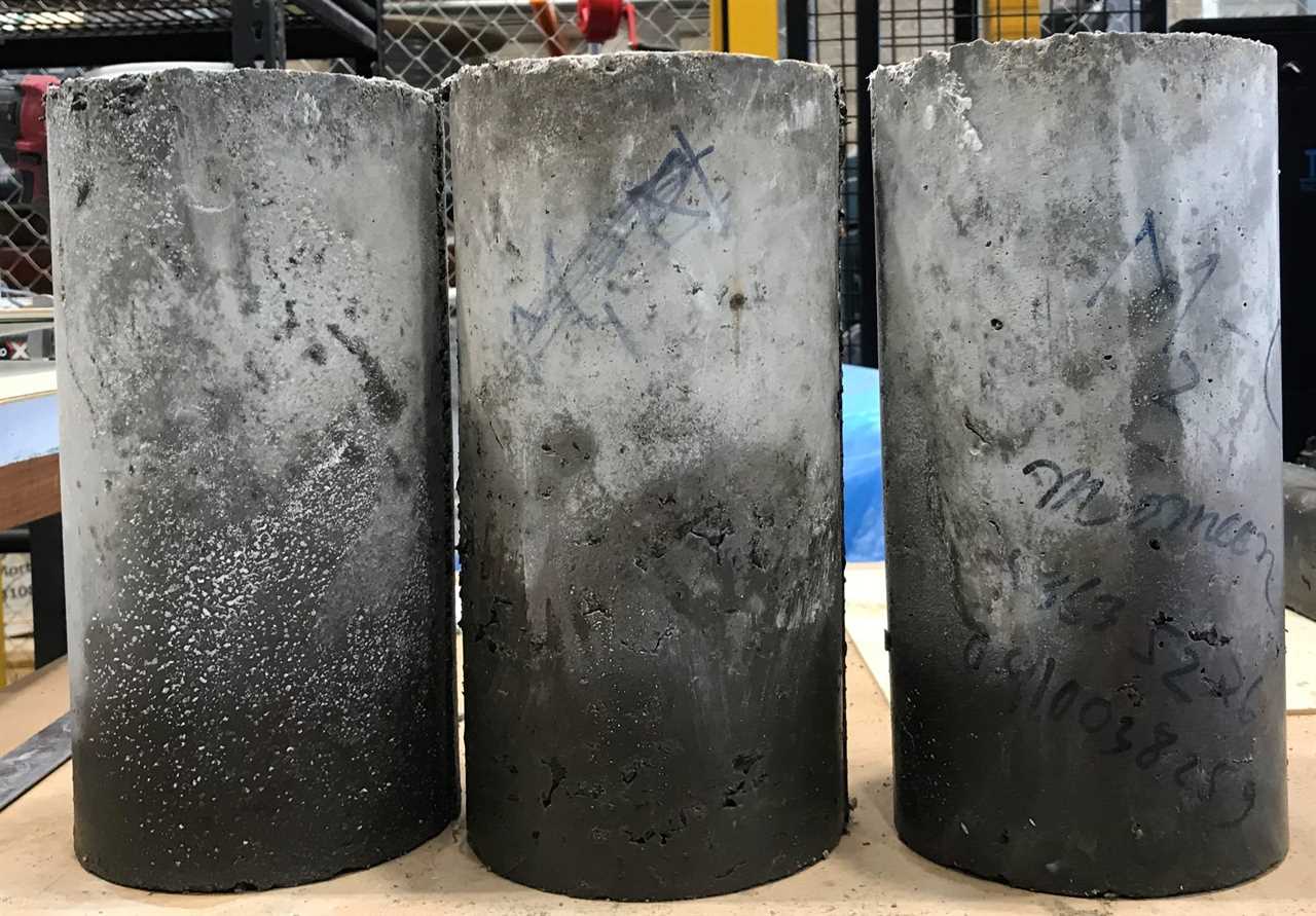 concrete made from recycled tires