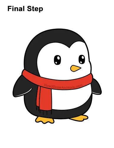 Cartoon penguin