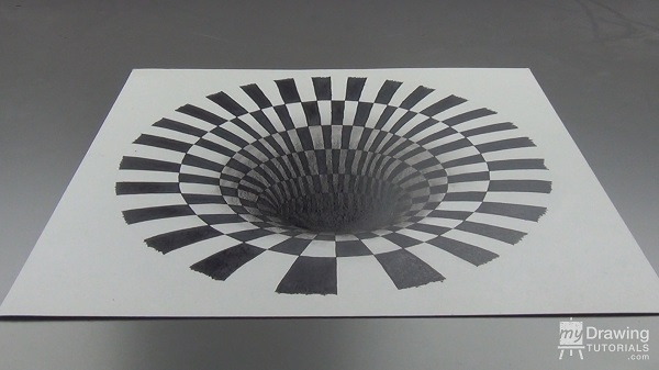 Hole optical illusion