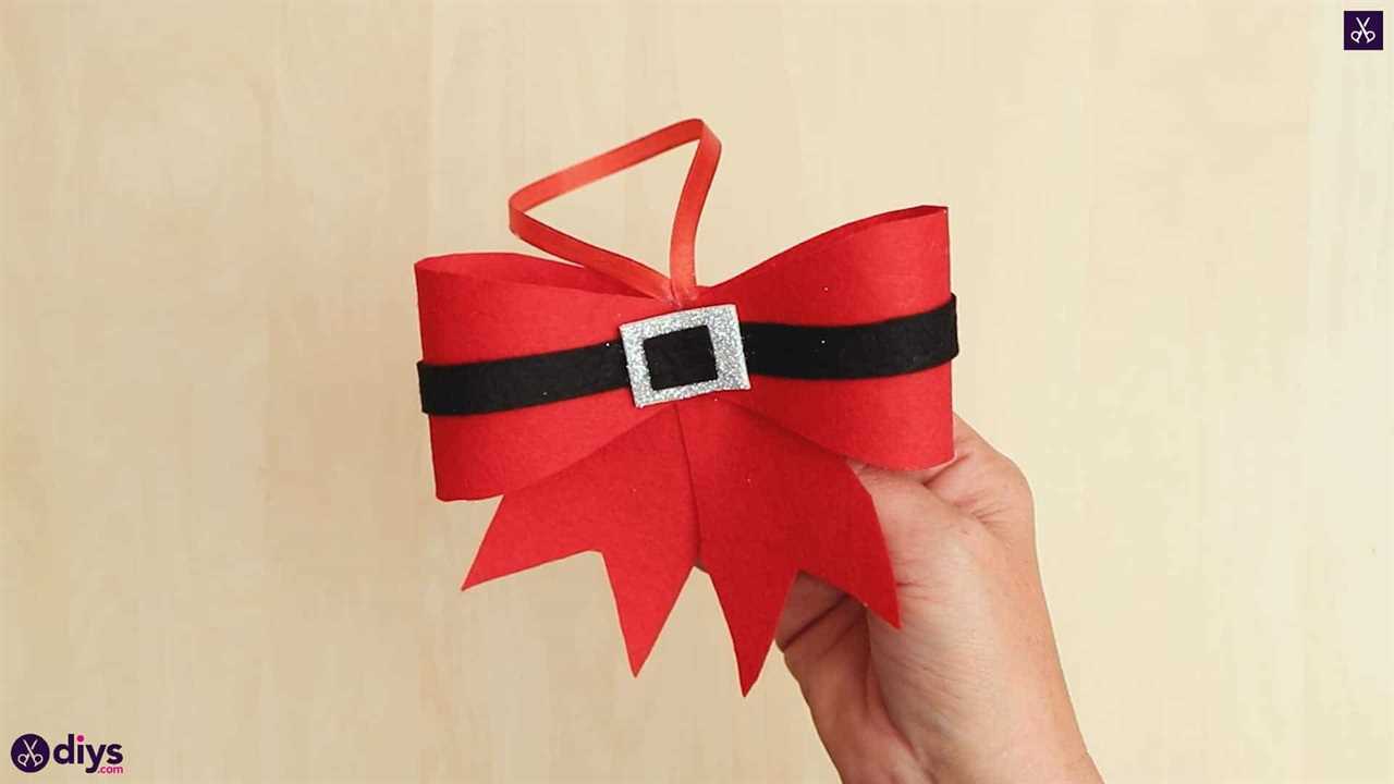 Diy christmas bow ornament esy craft