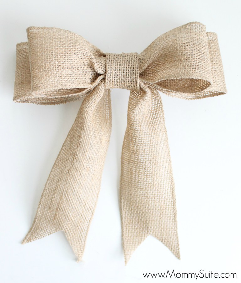 How to Make a Burlap Bow