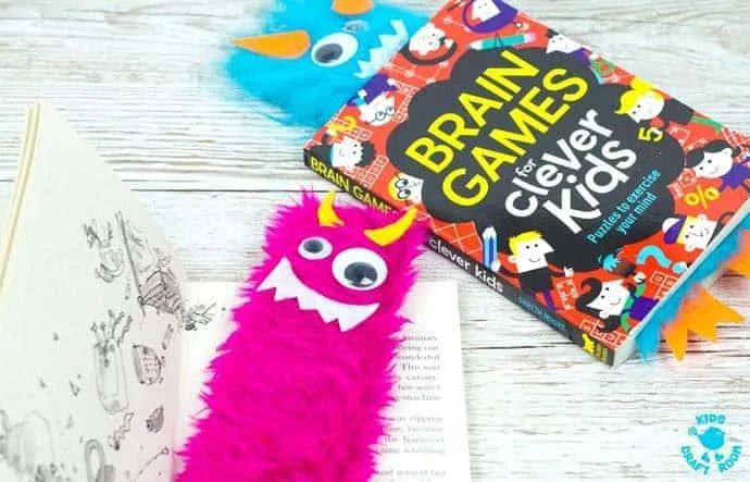 Cute monster bookmark