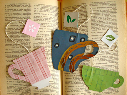 DIY Tea Cup Bookmarks