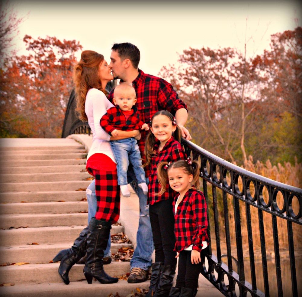 Plaid fall red black