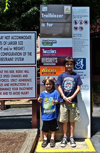 measuring kids - Hershey Park PA USA