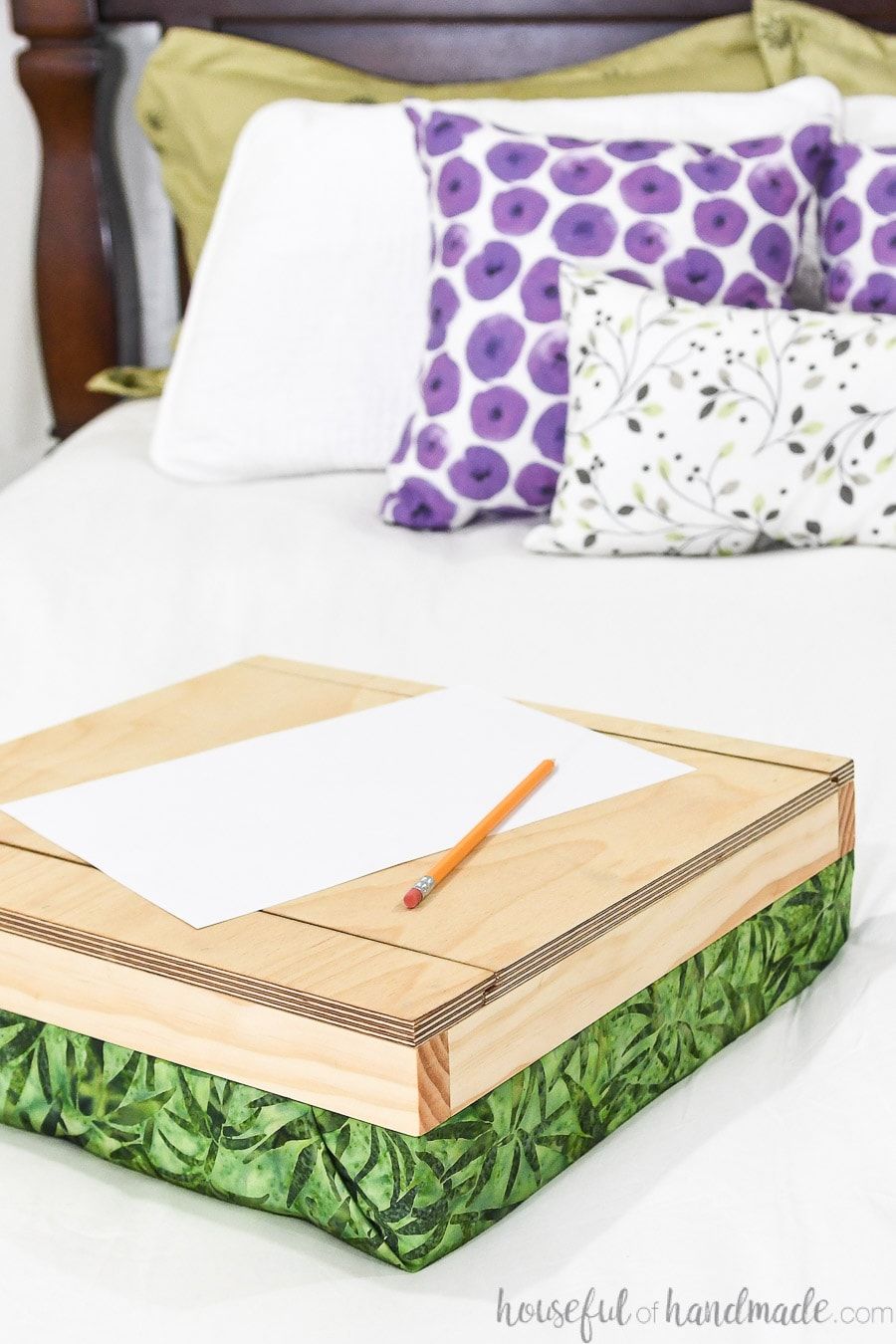 Diy lap desk with storage