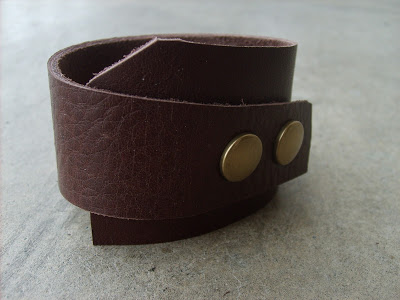 Diy leather cuff