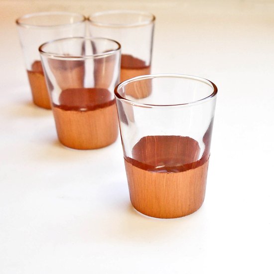 Diy dipped shot glasses