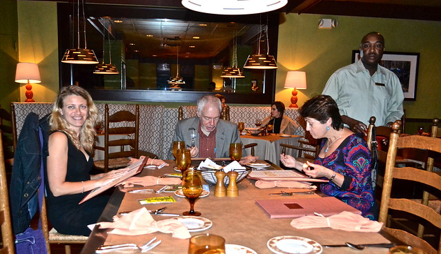 family dinner at the breakers italian restaurant 