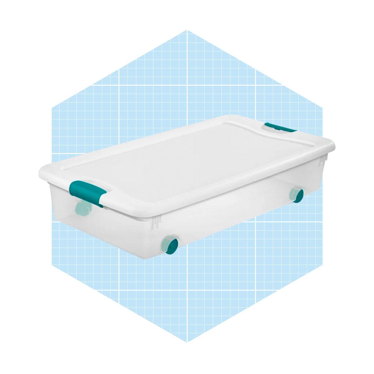 Wheeled Latching Plastic Underbed Storage Set Ecomm Wayfair.com