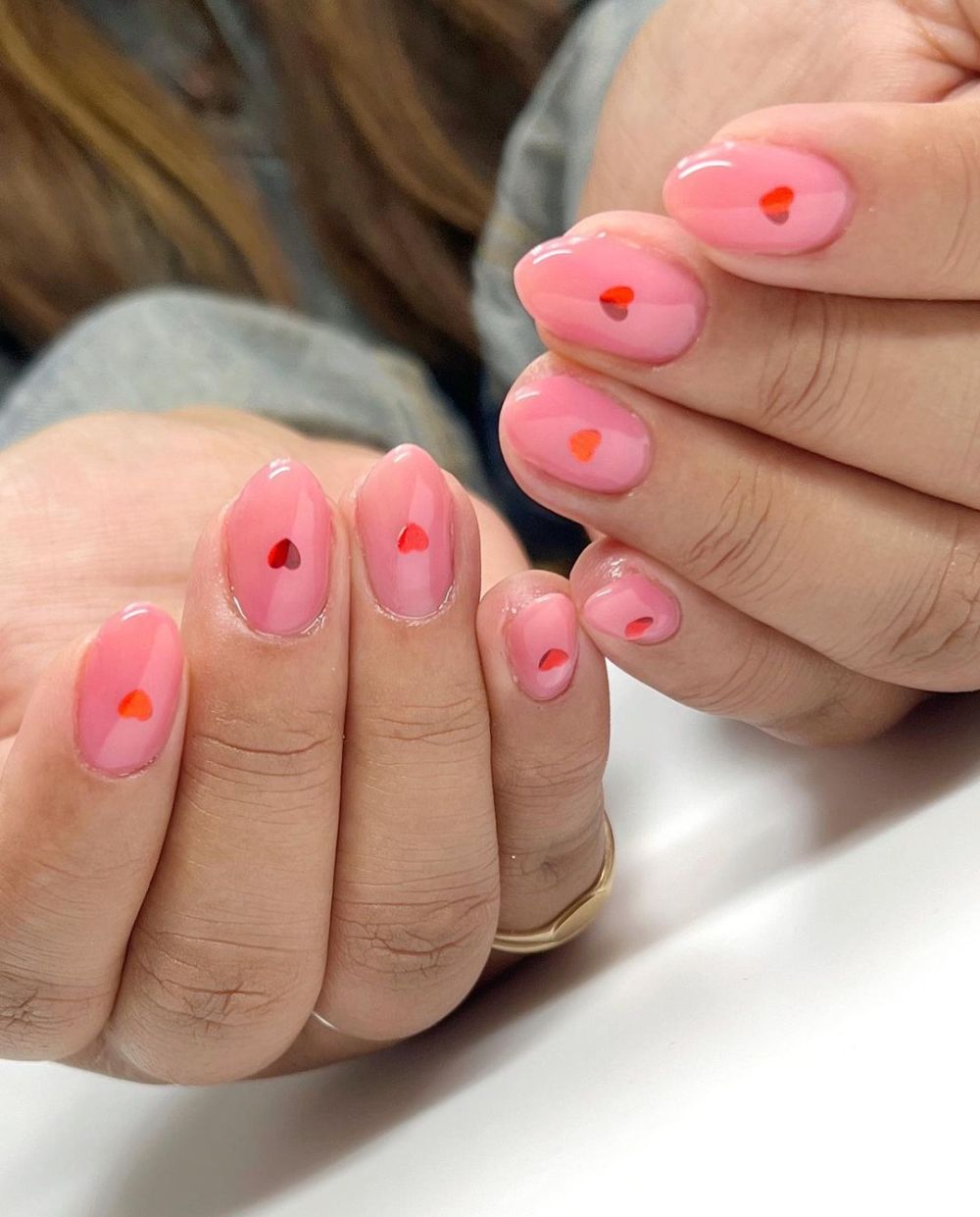 Pretty in pink nails