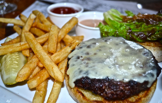 Local Hamburger Solcstice Restaurant Stowe Mountain Lodge