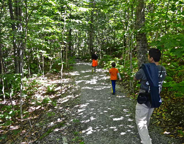 hiking Stowe Mountain Lodge, Vermont