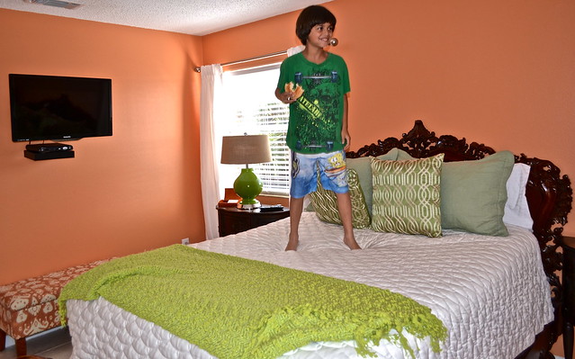 Bedroom at st augustine beach cottage rentals 