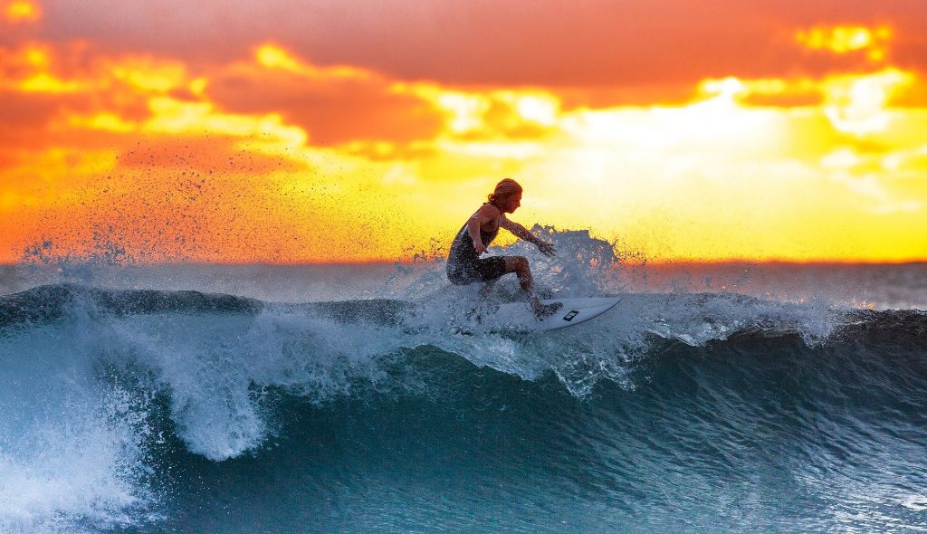 Surfing in San Diego