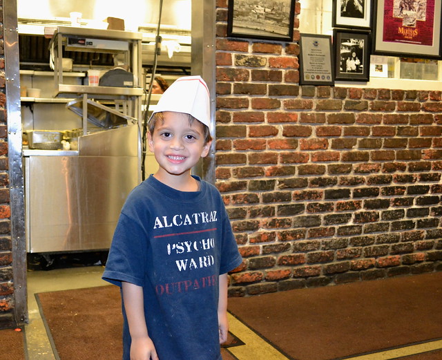 happy costumer at mothers restaurant new orleans 