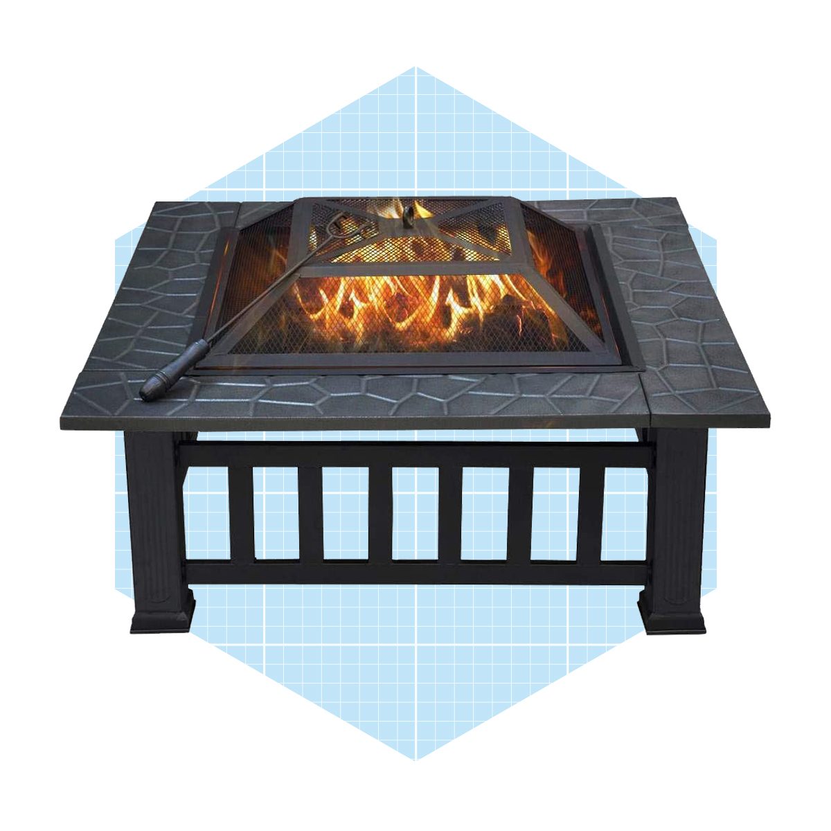 Yaheetech Multifunctional Fire Pit Table