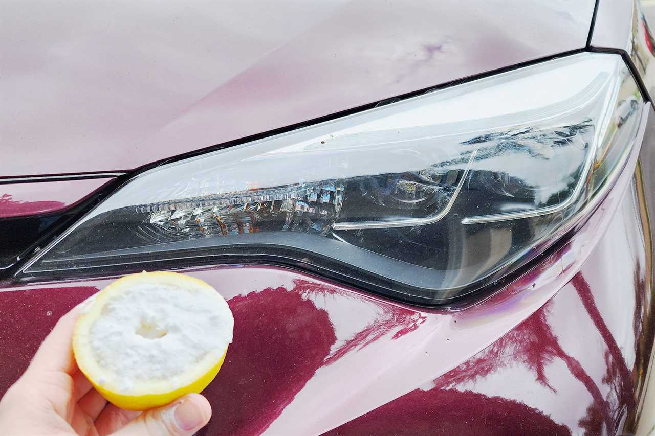 Lemon And Baking Soda Car Headlight Cleaning Hack Cianna Garrison For Family Handyman Front of Car