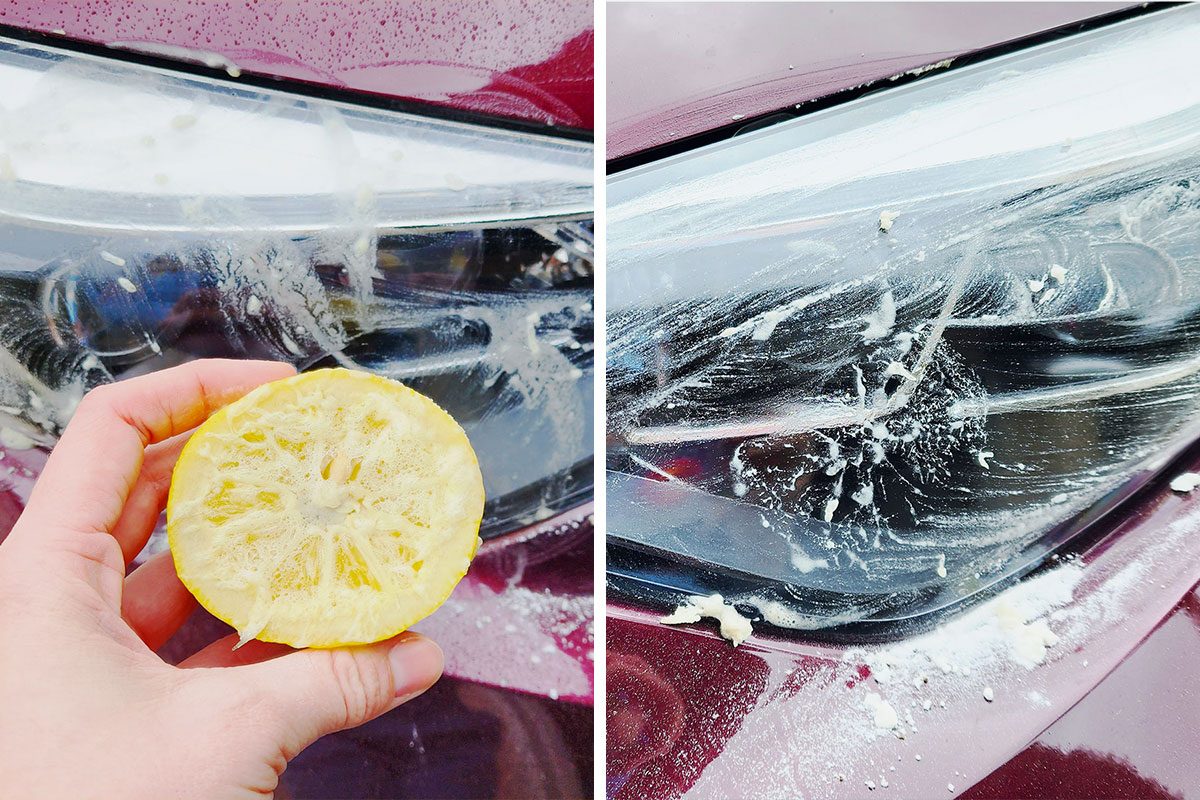 Lemon And Baking Soda Car Headlight Cleaning Hack Cianna Garrison For Family Handyman Test