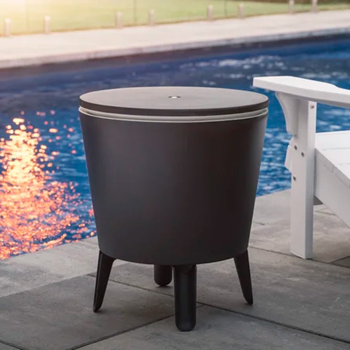 Keter 32 Qt. Cool Bar Cooler Outdoor Weather Resistant Patio Furniture 2 In 1 Side Table And Bar Ecomm Wayfair.com