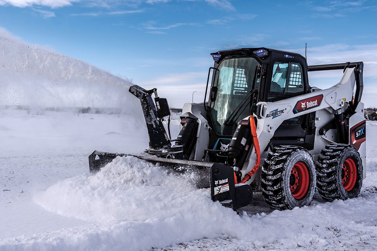 Bobcat S7x Snowblower Electric Skid Steer Resize Crop Dh Fhm Courtesy Bobcat