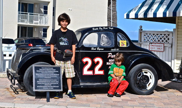 Winner of first NASCAR race at race car restaurant in daytona beach fl