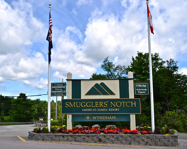 Entrance Smugglers Notch Resort, Vermont