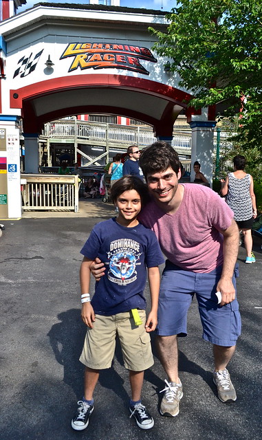 uncle and nephew fun at Hershey Park PA USA
