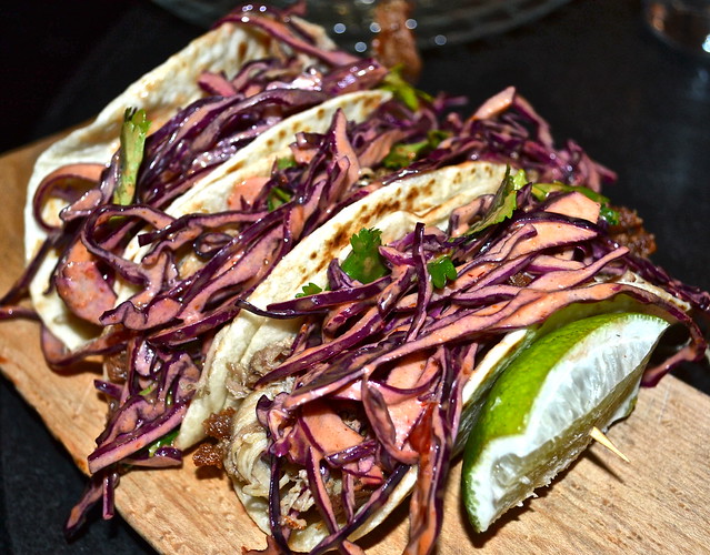 CRISPY DUCK TACO, CHIPOTLE COLESLAW at cook hall buckhead atlanta