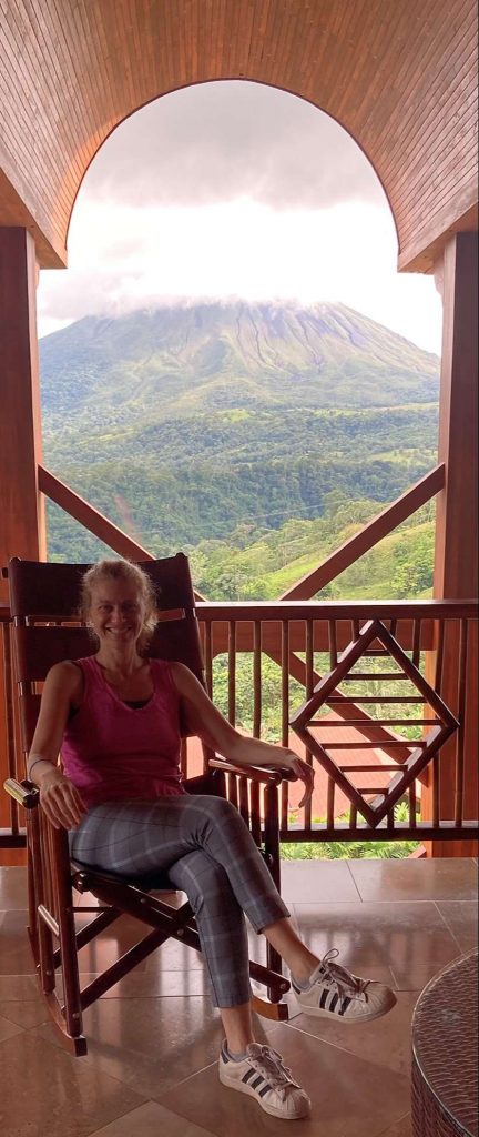 woman arenal volcano spring resort costa rica