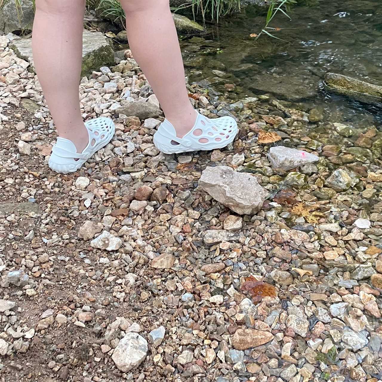 Merrell Hydro Mocs walking into water